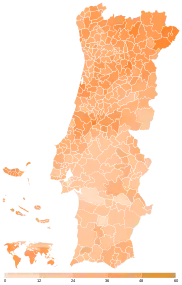 Partido Social Demócrata por municipios