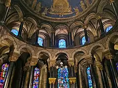 Capiteles esculpidos en la girola de la basílica de Nuestra Señora de Maastricht (ca. 1150)