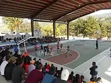 Partido de basquetbol femenil en San Juan Achiutla, Oaxaca, México. .jpg