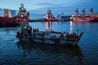 (NL) LCVP con marines del 21 Raiding Squadron durante un ejercicio de certificación.