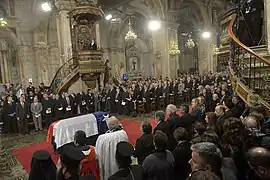 Misa funeral en la Catedral Metropolitana de Santiago, el 22 de abril de 2016.
