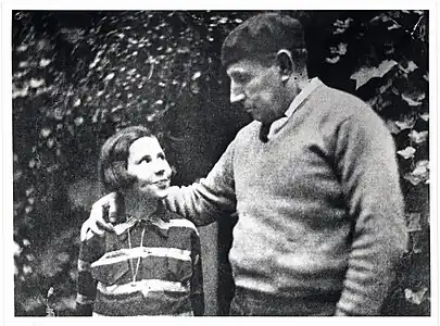 Pierrette Gargallo y Pablo Gargallo en París