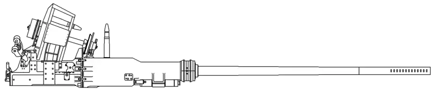 Ilustración del Bofors m/47 57 mm.