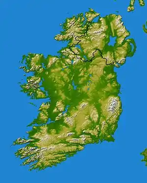 Península de Inishowen ubicada en Irlanda