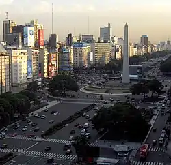 Obelisco y Avenida 9 de Julio.