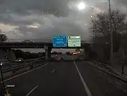 La autovía a la salida de San Fernando.