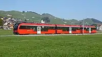 UT de tres coches WALZER para los Appenzeller Bahnen, de un modelo fabricado para varias empresas ferroviarias suizas.