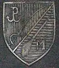 El Kotwica en la insignia del Batallón de Miotła, Armia Krajowa.