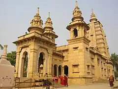 Maha-Bodhi Mulagandhakuti Buddhist Temple at Sarnath.