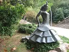 A Carmen Amaya (1966), de Josep Cañas, Jardines de Joan Brossa.