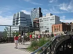 Vista desde el parque de la High Line