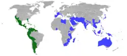 Distribución mundial