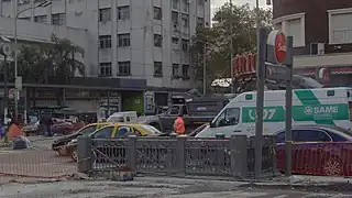 Acceso sobre la Av. corrientes