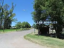 Acceso al paraje Los Nogales