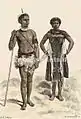 Homme et Femme Cafres (etnia bantú), 1888.