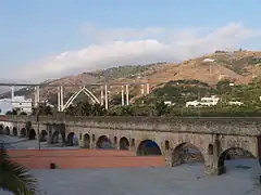 Tramo del acueducto en la pedanía de Torrecuevas