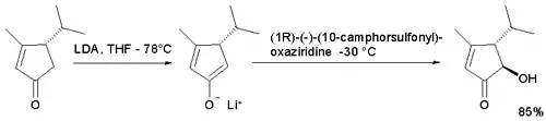 Enolate Ejemplo de oxidación