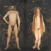 Harald Slott-Moller (1891). Adán y Eva.