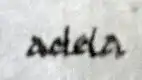 Firma de Adela de Normandía