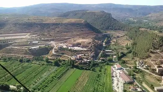 Ademuz. Polígono, barrio de San Roque y vega del Turia.