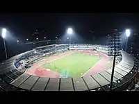 Imagen nocturna del estadio