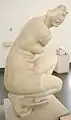 Afrodita en cuclillas. Altura 1,07 m. Copia, mármol descubierto en la Villa Adriana. Palazzo Massimo alle Terme, Roma.
