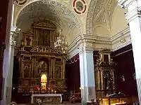 Interior de la iglesia del convento.