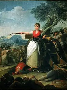 Agustina de Aragón, por Juan Gálvez.