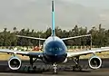 Airbus A330-243 de Mexicana (XA-MXQ) en el Aeropuerto Internacional de la Ciudad de México.