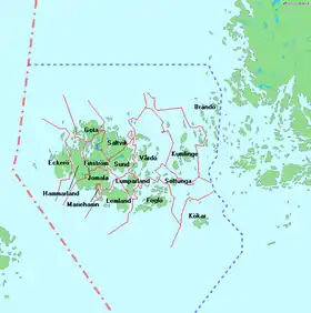 Localización en Åland