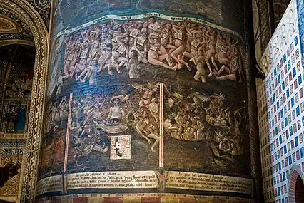 Fresco del Juicio final.