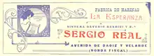 Membrete publicitario de la Fábrica.