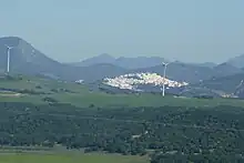 Vista de Alcalá de los Gazules, municipio que da nombre a la casa nobiliaria.