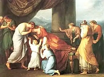 La muerte de Alcestis, 1790