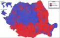 Distribución geográfica de votos por localidad (segunda vuelta)