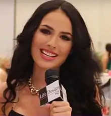 Alejandra Isaza, modelo y presentadora de televisión.