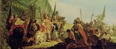 Alejandro y Poro, de Francesco Fontebasso