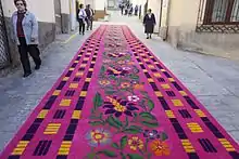 Alfombras de Serrín de Elche de la Sierra