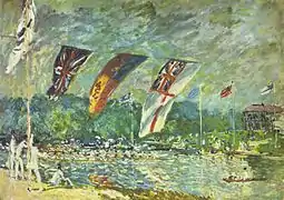 Regata en Molesey, 1874