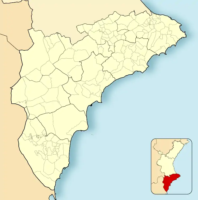 Almudaina ubicada en Provincia de Alicante