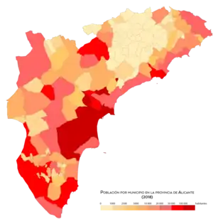 Población por municipio en 2018