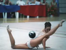 Almudena Cid en el Campeonato de España de Leganés (2002).