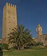 Torre Racef i Iglesia de San Bartolomé (Almusafes)