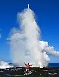 Bufadero de Alofaaga, isla Sava'i, Samoa