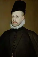 Retrato de Felipe II (c. 1568), de Alonso Sánchez Coello (Kunsthistorisches Museum, Viena)