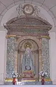 Altar de la Virgen de la O en la iglesia de Santa María Magdalena de Matapozuelos, Valladolid.