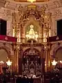 La Virgen de la Asunción en el Altar mayor.