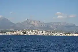 Altea desde el mar.