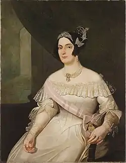 Francisco Pedro de Amaral:Retrato de la Marquesa de Santos, Museo Histórico Nacional.