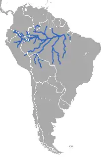 Distribución de T. inunguis